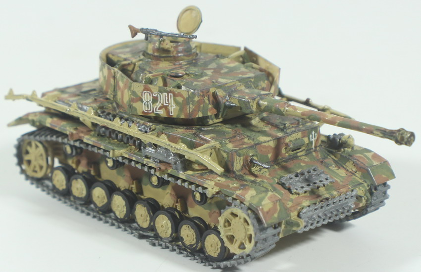Modeling tank Panzer IV, assembled and painted, 1/72, box 4