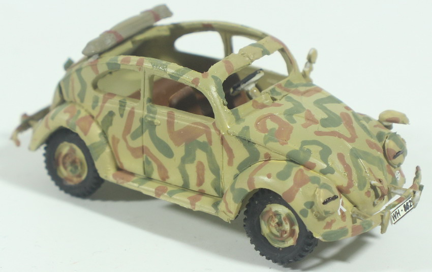 Modeling car Volkswagen Volkswagen, KdF-Wagen, Käfer, , assembled and painted, 1/72, box 7