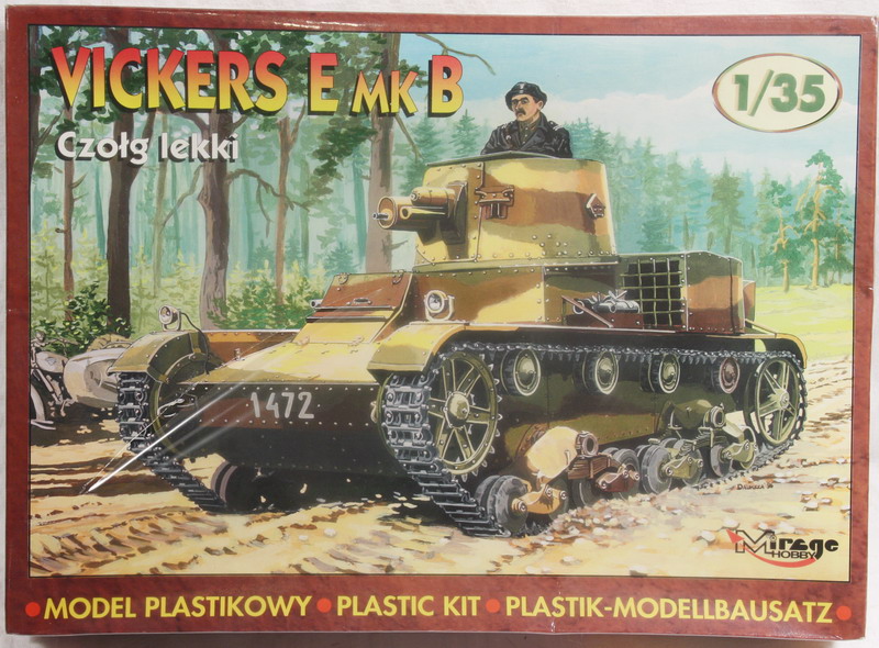Modeling Tank Vickers E Mk. B, ref. 35304, 1/35, Mirage