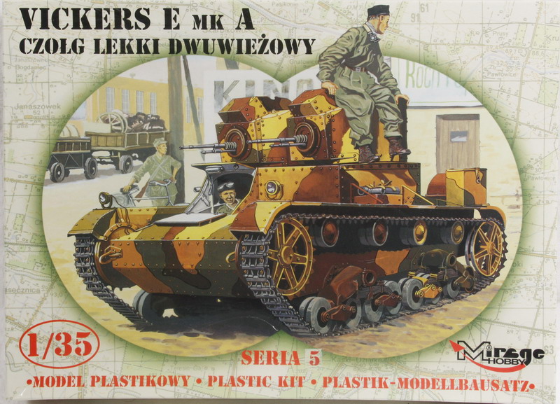 Modeling Tank Vickers E Mk. A, ref. 35303, 1/35, Mirage
