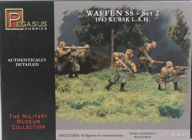 Modeling figures German, Waffen SS, 1943 Kursk LAH, set. 2, ref. 7202, 1/72, Pegasus Hobbies