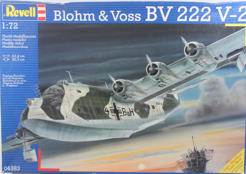 Modeling aircraft Blohm & Voss BV 222 V-2, ref. 04383, 1/72, Revell