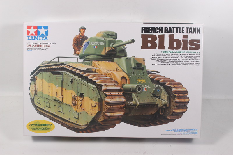 Modeling tank Char B 1 bis, french battle tank, , ref. 35282, 1/35, Tamiya