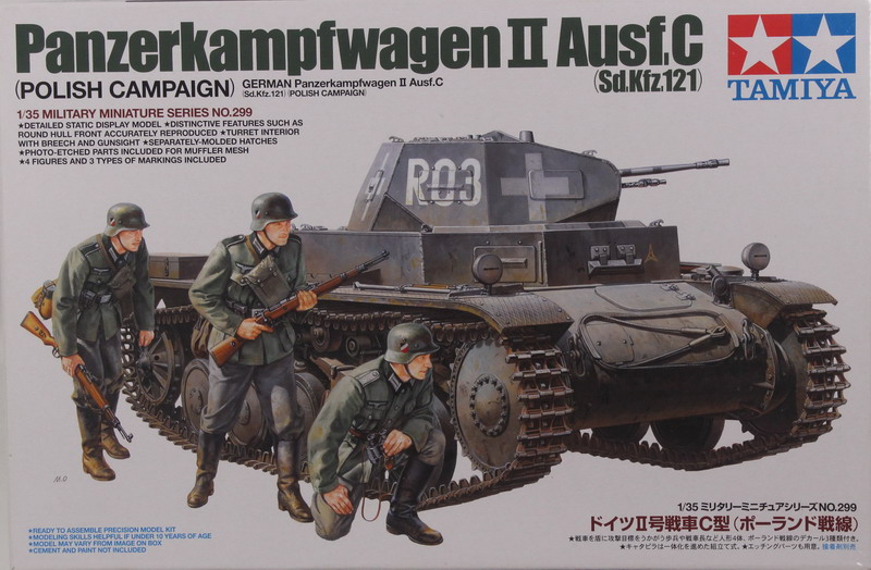 Modeling tank Panzer II Ausf. C, Sdkfz 121, ref. 35299, 1/35, Tamiya