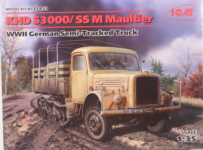 Modeling truck S3000/SS M Maultier, ref. 35453, 1/35, ICM