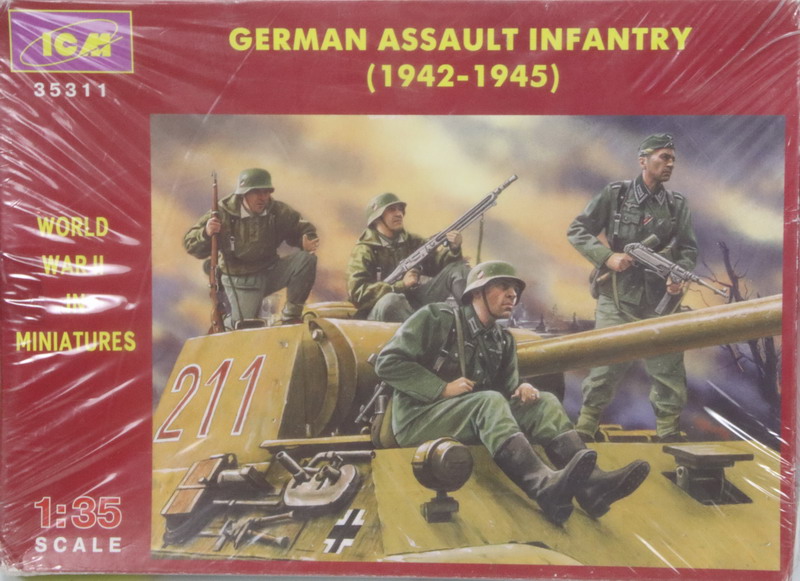 Modeling figures german, infantry 1942-1945, 1/35, ref. 35311, ICM