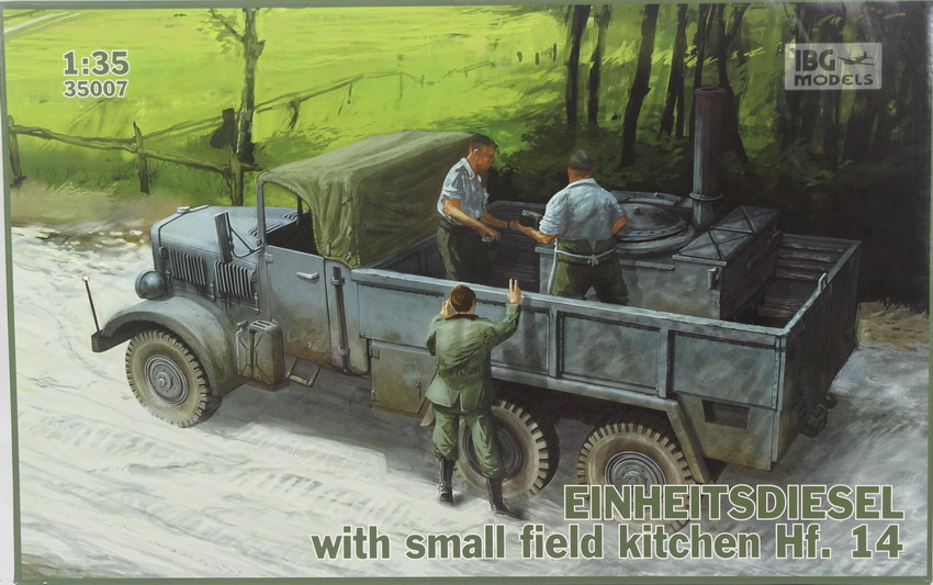 Modeling truck Einheitsdiesel with Field Kitchen Hf.14, ref. 35007, 1/35, IBG Models