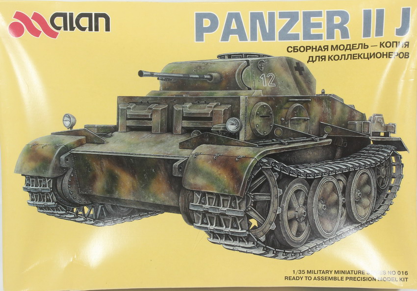 Modeling tank Panzer II, Ausf. J, ref. 016, 1/35, Alan