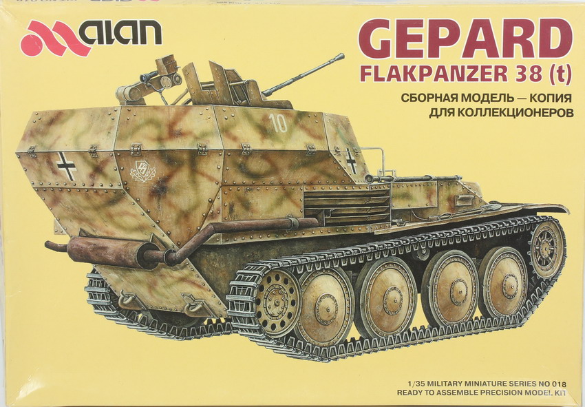 Modeling Flakpanzer Gepard, 38 (T), ref. 018, 1/35, Alan