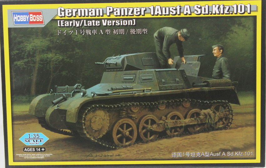 Modeling tank Panzer I, Ausf. A, Sdkfz 101, ref. 80145, 1/35, Hobby Boss