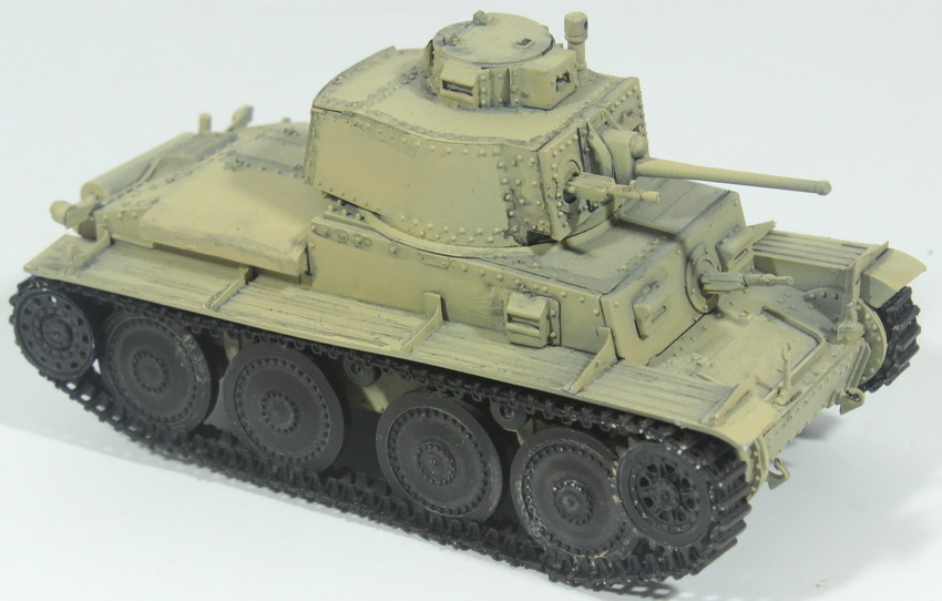 Modeling tank LT vz. 38 - Panzerkampfwagen 38(t), 1/35, assembled & painted