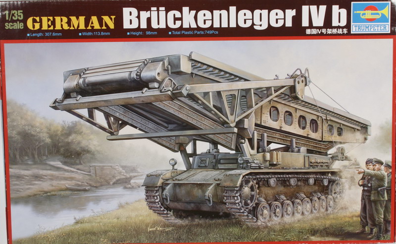 Modeling vehicle launches bridges Bruckenleger IV B, ref. 00390, 1/35, Trumpeter