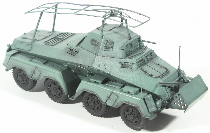 Modeling armored vehicle, Schwerer Panzerspähwagen, SdKfz 232, 8 rad, 1/35 assembled & painted