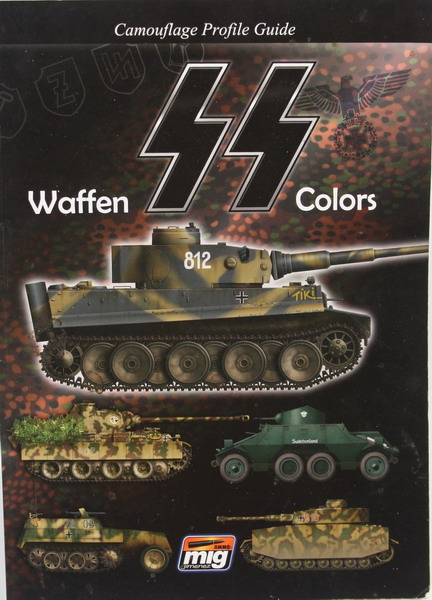 Book Waffen SS colors. Camouflage profile Guide, Ammo Mig Jimenez, en inglés.