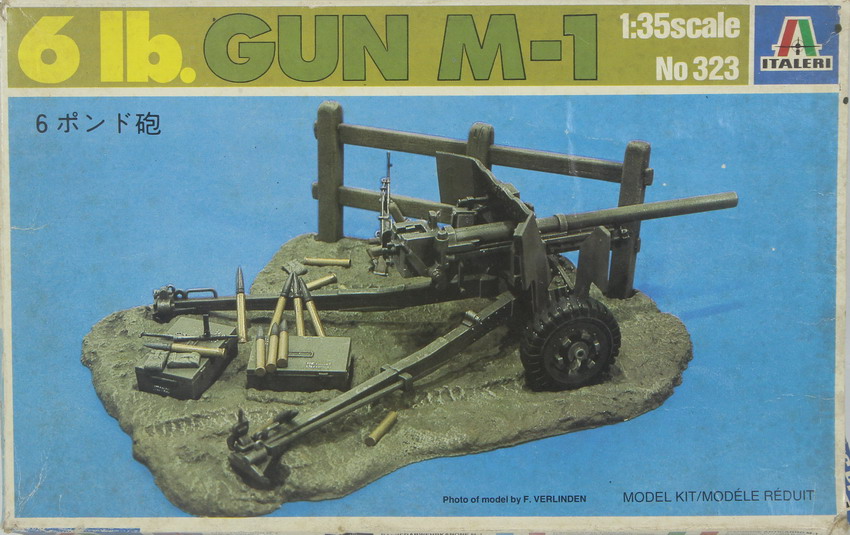 Modeling cannon 6 lb. M-1, ref. 323, 1/35, Italeri