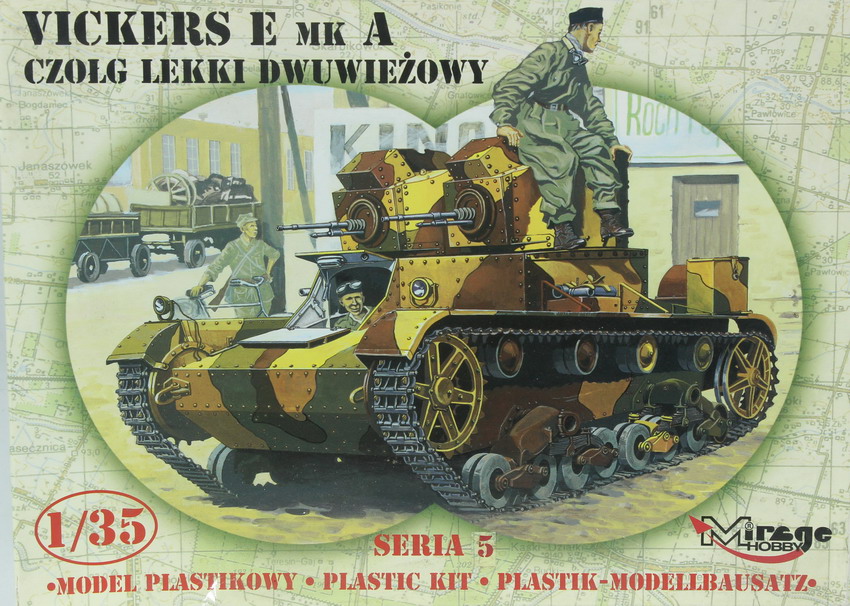 Modeling tank Vickers E Mk. A, ref. 35303, 1/35, Mirage