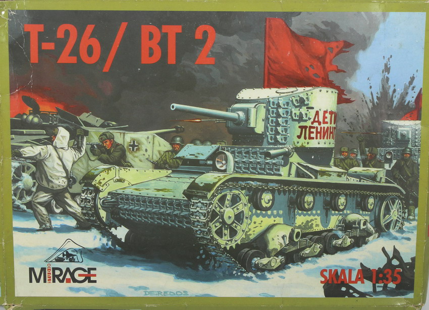 Modeling tank T-26 – BT-2, 1/35, Mirage