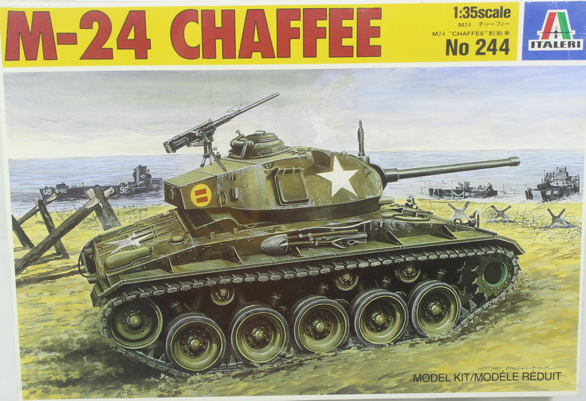 Modeling tank M-24 Chaffee, ref. 244, 1/35, Italeri