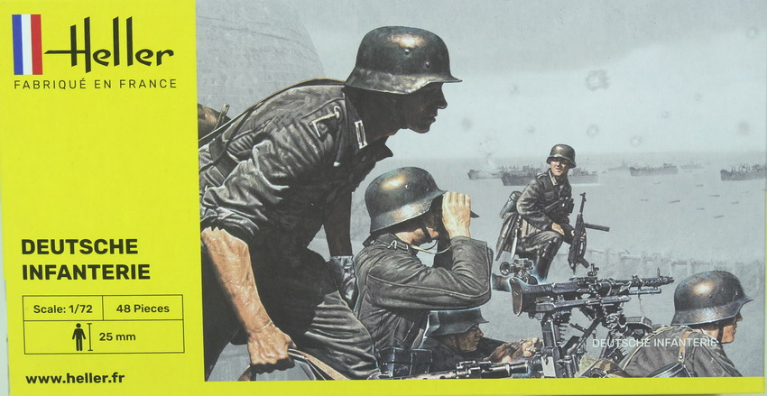 Modeling figures German infantry, ref. 49605, 1/72, Heller