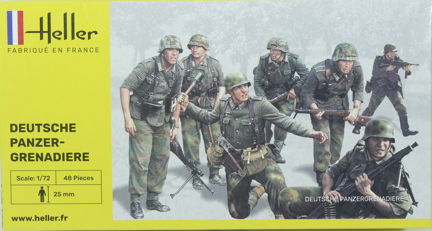 Modeling figures German infantry, Panzergrenadiere, ref. 49606, 1/72, Heller