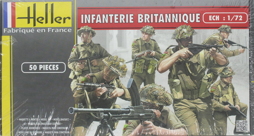 Modeling figures british infantry, ref. 49604, 1/72, Heller