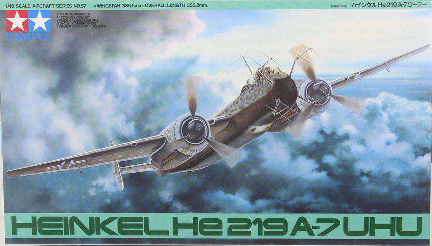 Modeling aircraft Heinkel He-210 A-7 Uhu, ref. 61057, 1/48, Tamiya
