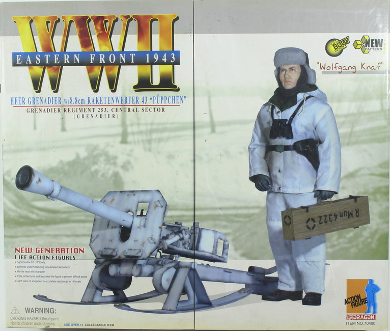 Action figure 1/6, Wolfgang Knaf, Eastern front 1943, Raketenwerfer Puppchen, ref. 70400