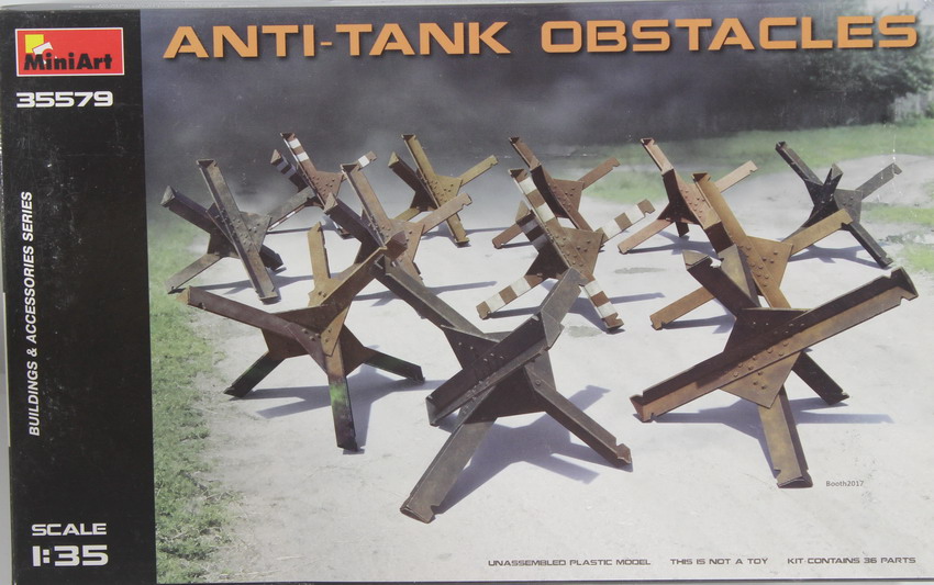 Modeling accesories anti-tank obstacles, ref. 35579, 1/35, Miniart