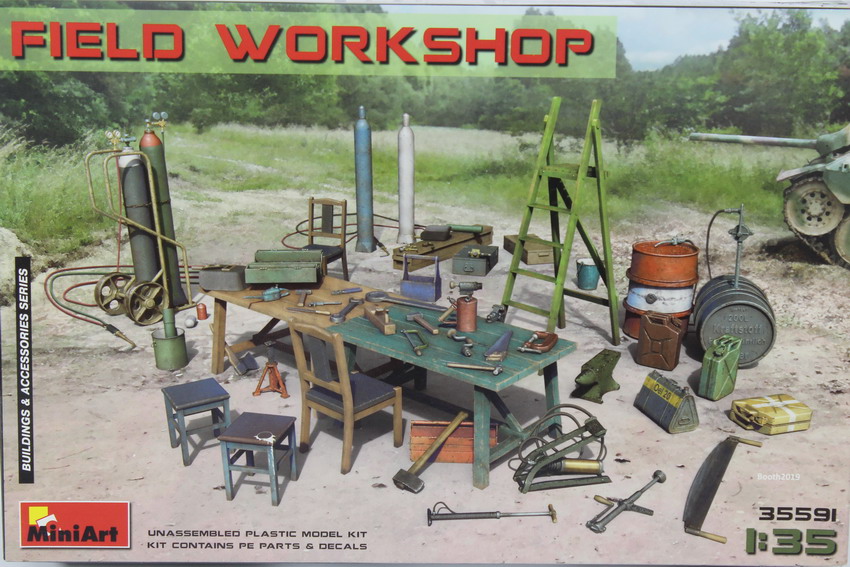 Modeling accesories field workshop, ref. 35591, 1/35, Miniart