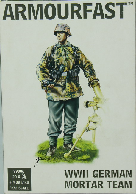 Modeling figures German mortar team, ref. 99006, 1/72, Armourfast