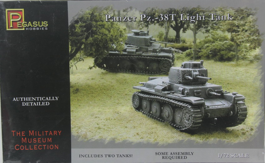 Modeling tank Panzer 38 (T), ref. 7620, 1/72, Pegasus Hobbies
