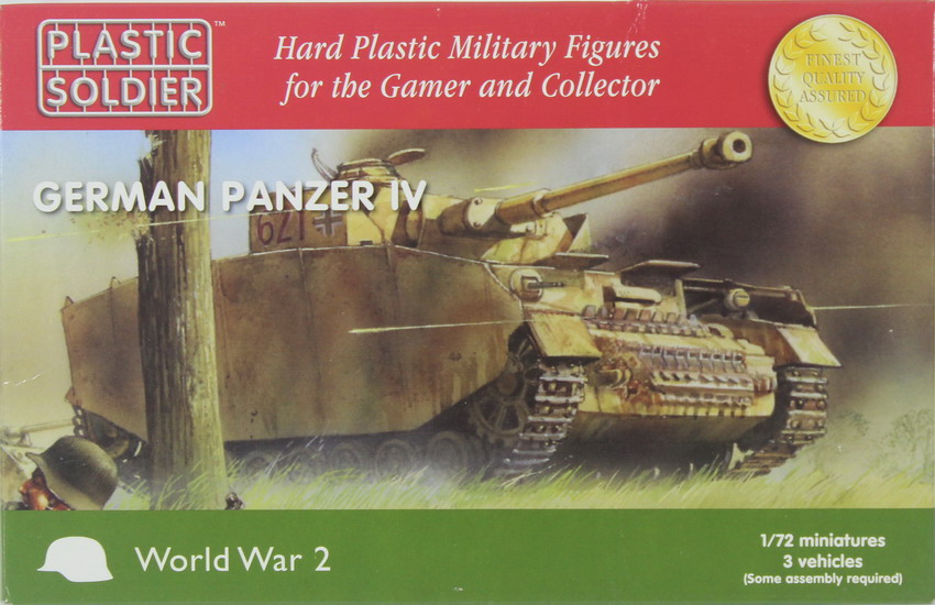 Modeling tank Panzer IV (3 vehicles), ref. WW2V20002, 1/72, Plastic Soldier
