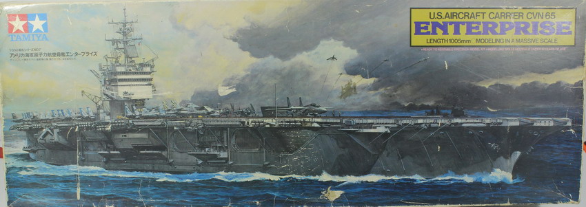 Modeling ship USS aircraft carrier Enterprise CNV-65, ref. 7307, 1/350, Tamiya