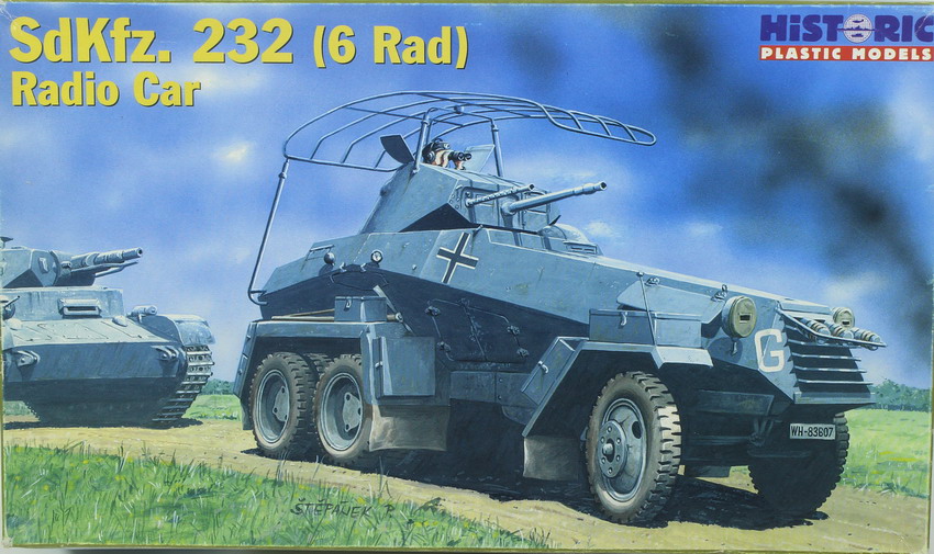 Modeling armoured car Sdkfz 232 (6 rad), radio, ref. 35-005, 1/35, Historic Plastic Models