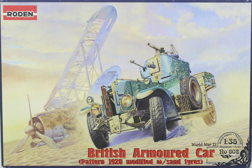 Modeling armoured Rolls Royce, mod. 1920, ref. 802, 1/35, Roden