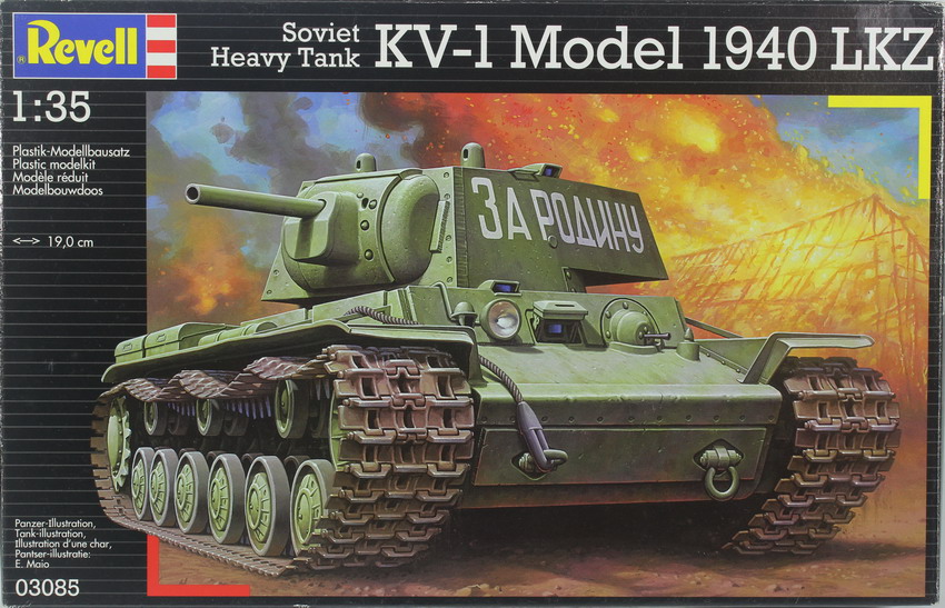Modeling tank KV-1 model 1940, ref. 03085, 1/35, Revell