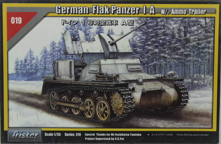 Modeling car Panzer I A, Flak Panzer w. ammo trailer, ref. 35019, 1/35, Tristar