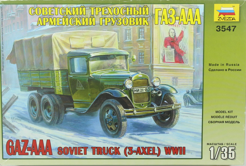Modeling truck GAZ-AAA, 1/35, ref. 3547, Zvezda