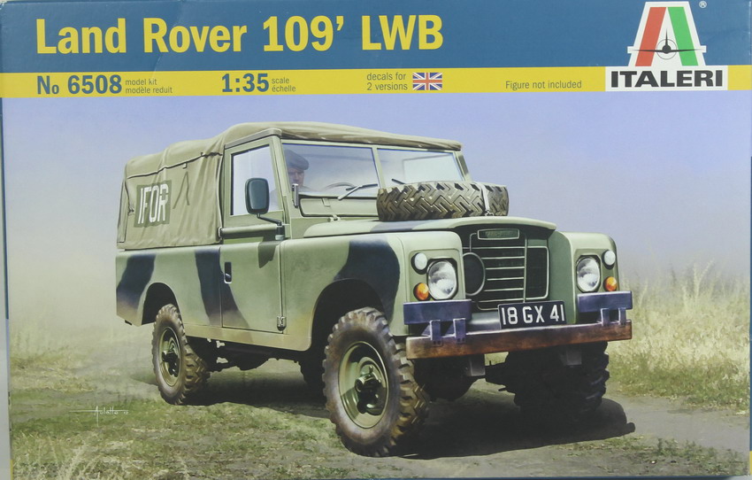 Modeling vehicle Land Rover 109 LWB, ref. 6508, 1/35, Italeri