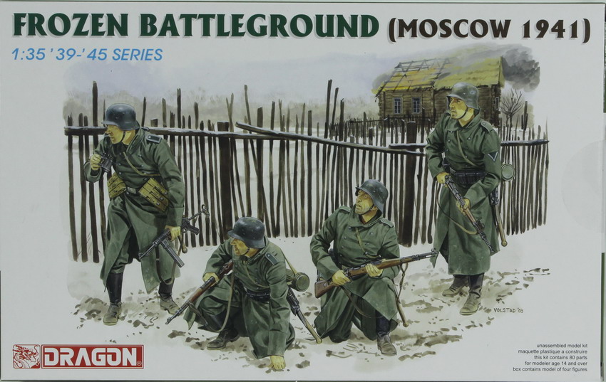 Modeling figures German, frozen battleground, Moscow 1941, ref. 6190, 1/35, Dragón