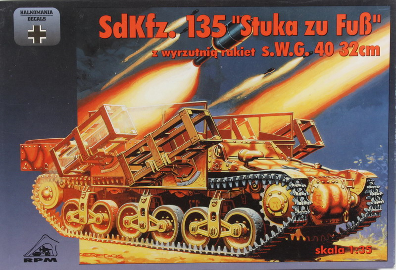 Modeling trank Sdkfz 135 Stuka zu fuss, s.W.G. 40 – 32 cm, 1/35, RPM