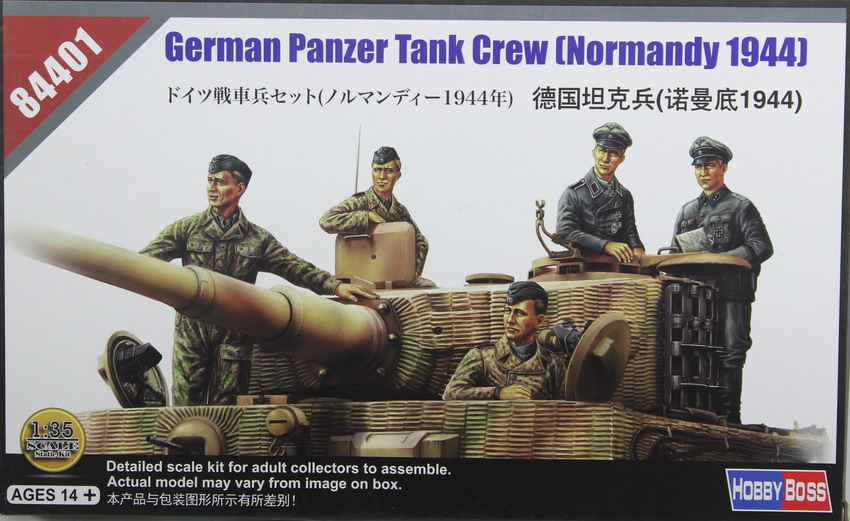 Modeling figures German Panzer tank crew, Normandy 1944, ref. 84401, 1/35, Hobby Boss