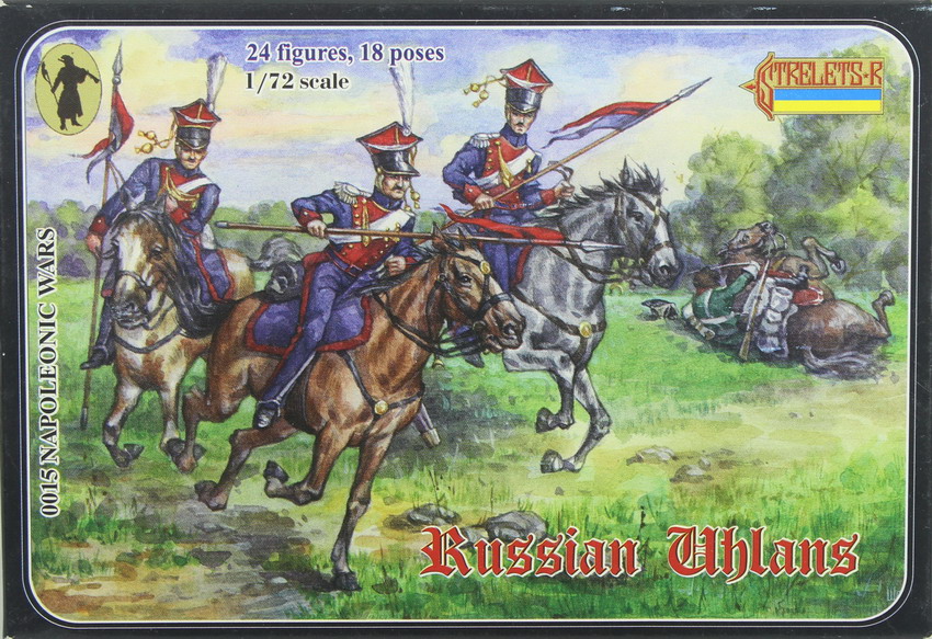 Modeling figures Russian Uhlans , ref. 0015, 1/72, Strelets-R