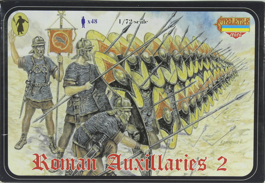 Modeling figures Roman auxillaries 2, ref. M016, 1/72, Strelets-R