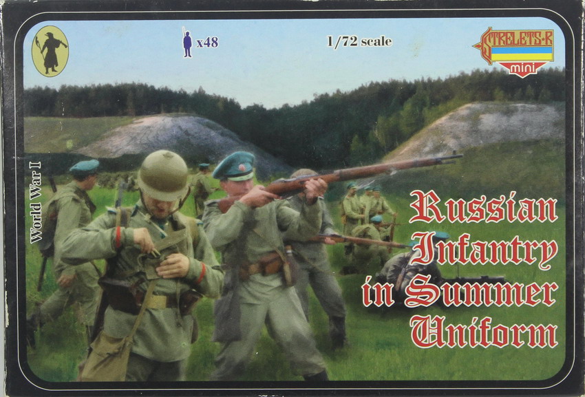 Modeling figures Russian infantry in summer uniform, ref. M018, 1/72, Strelets-R