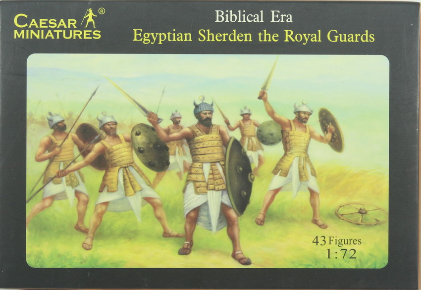 Modeling figures Egyptian Sherden the Royal Guards, ref. 050, 1/72, Caesar