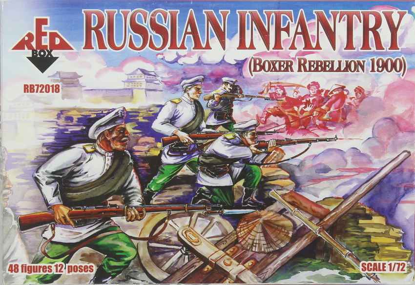 Modeling figures Russian infantry, Boxer rebellions 1900, ref. 72018, 1/72, Red Box