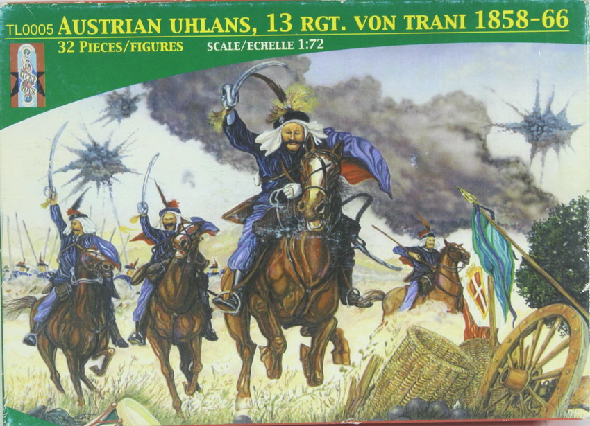 Modeling figures Austrian Uhlans, 1858-66, ref. 0005, 1/72, Lucky Toys