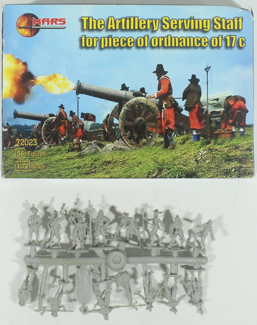 Modeling figures The Artillery serving staff, ref. 72023, 1/72, Mars (incompleta)