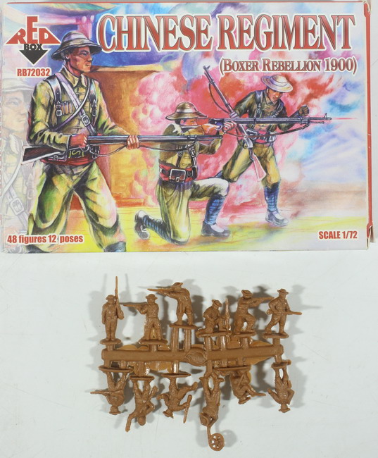 Modeling figures Chinese Regiment. Boxer rebellion 1900, ref. 72032, 1/72, Red Box (incomplete)